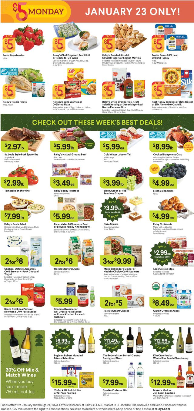 Raley's Ad from 01/18/2023
