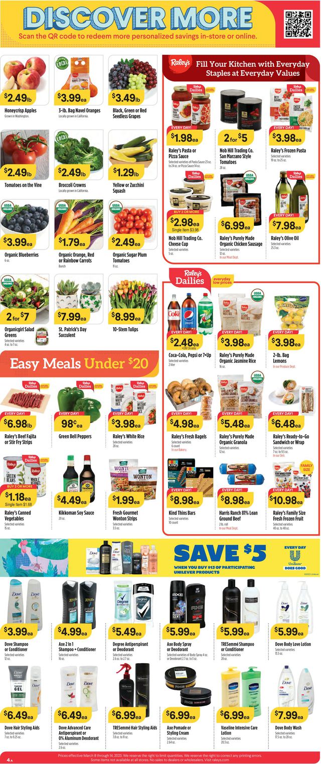 Raley's Ad from 03/08/2023