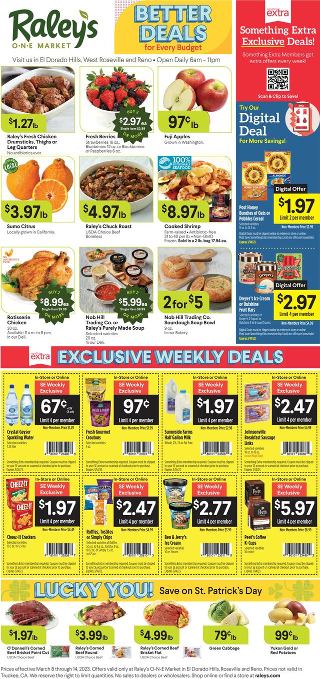 Raley's Ad from 03/08/2023