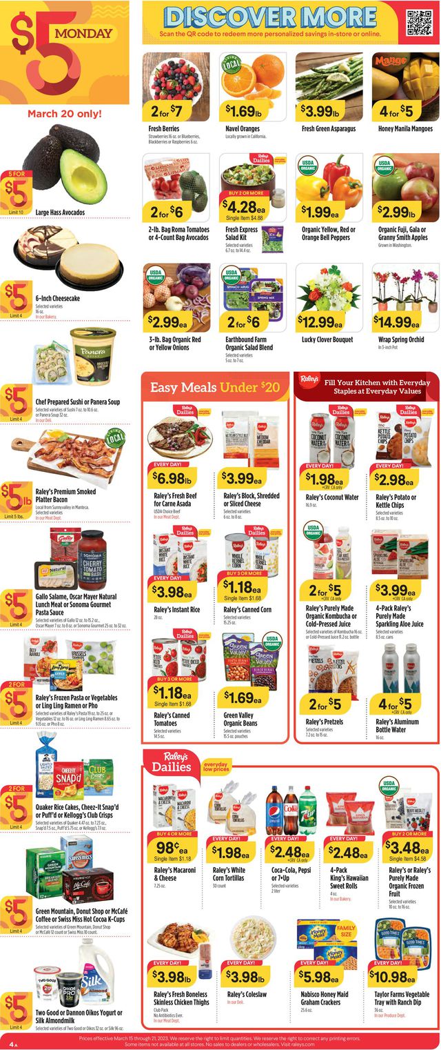 Raley's Ad from 03/15/2023
