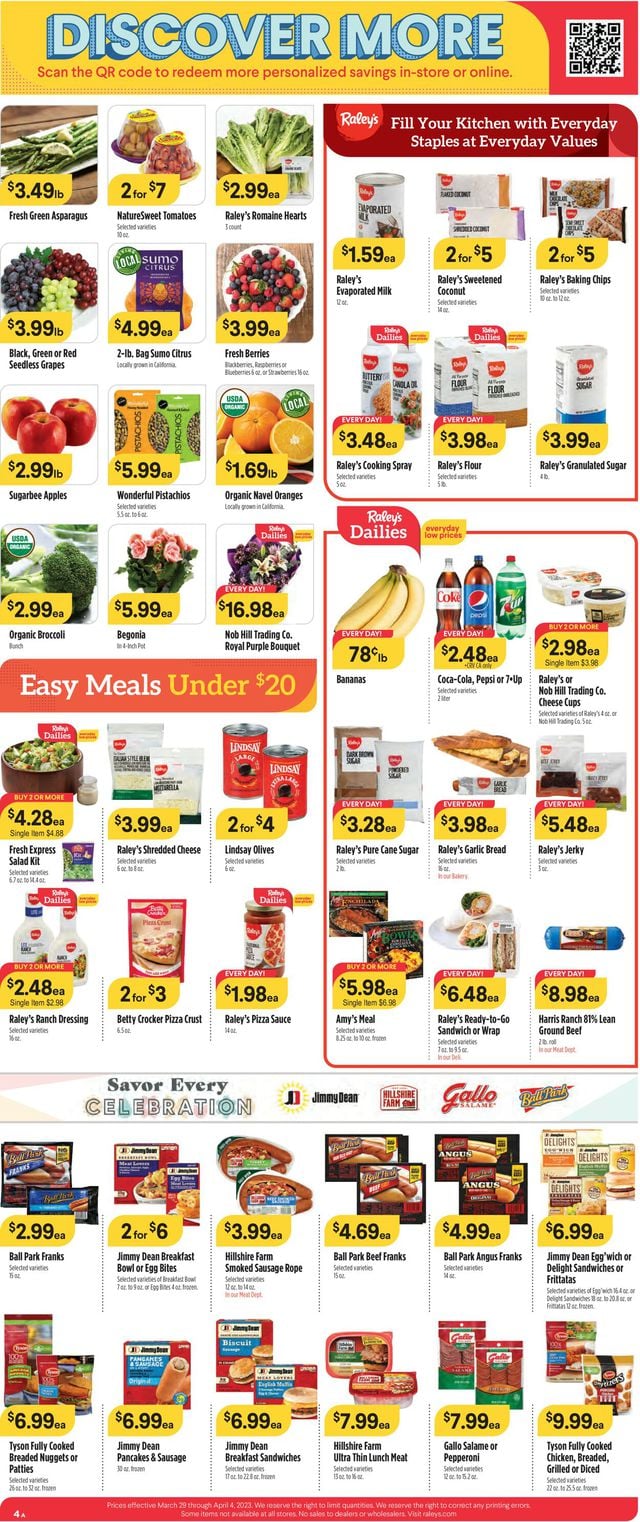 Raley's Ad from 03/29/2023