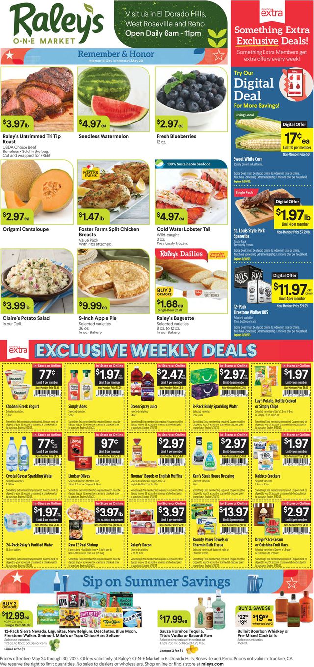 Raley's Ad from 05/24/2023