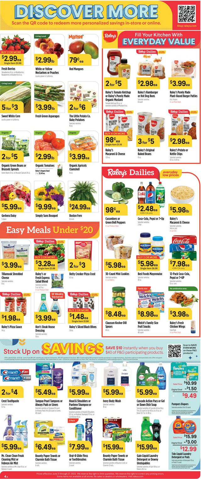 Raley's Ad from 06/21/2023