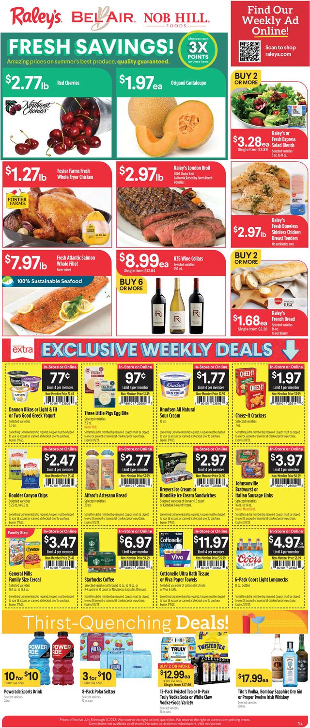 Raley's Ad from 07/05/2023