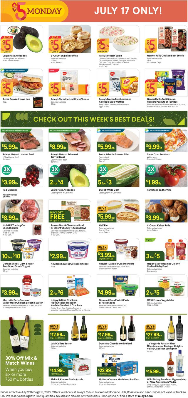 Raley's Ad from 07/12/2023