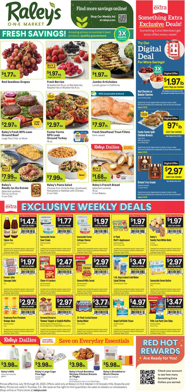 Raley's Ad from 07/19/2023