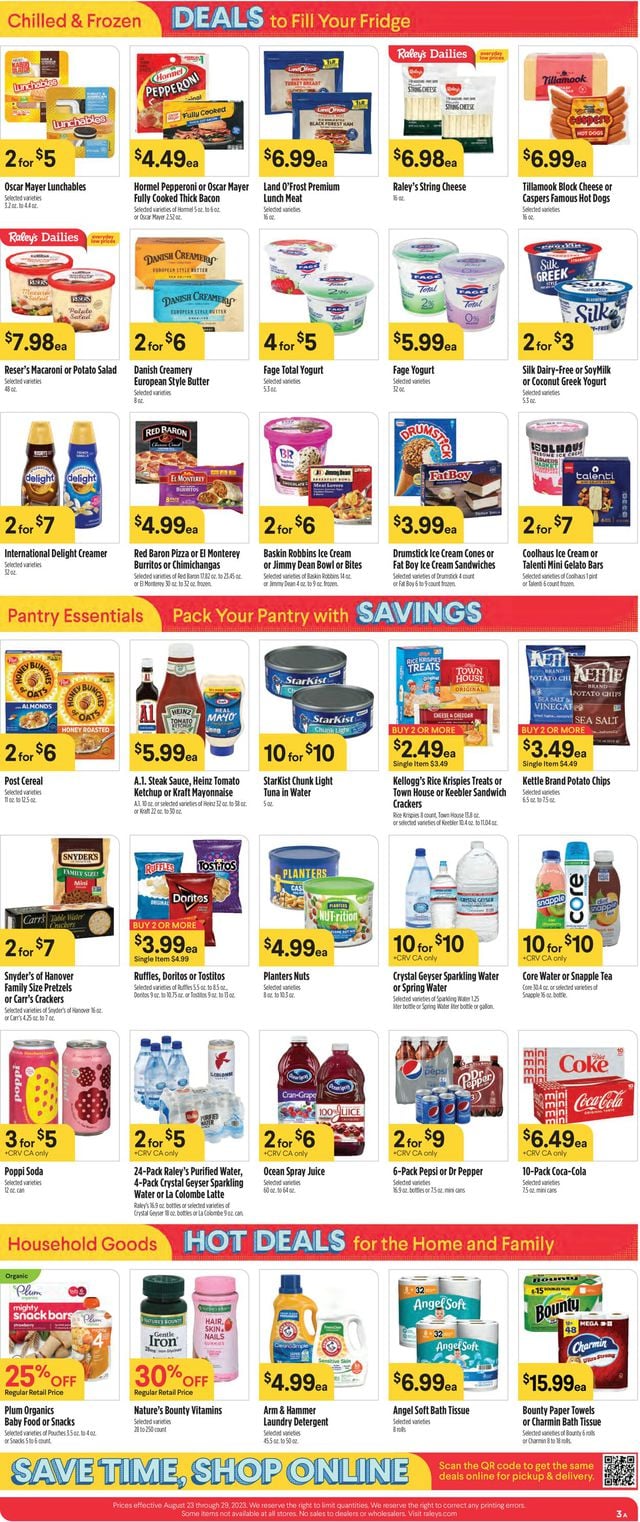 Raley's Ad from 08/23/2023