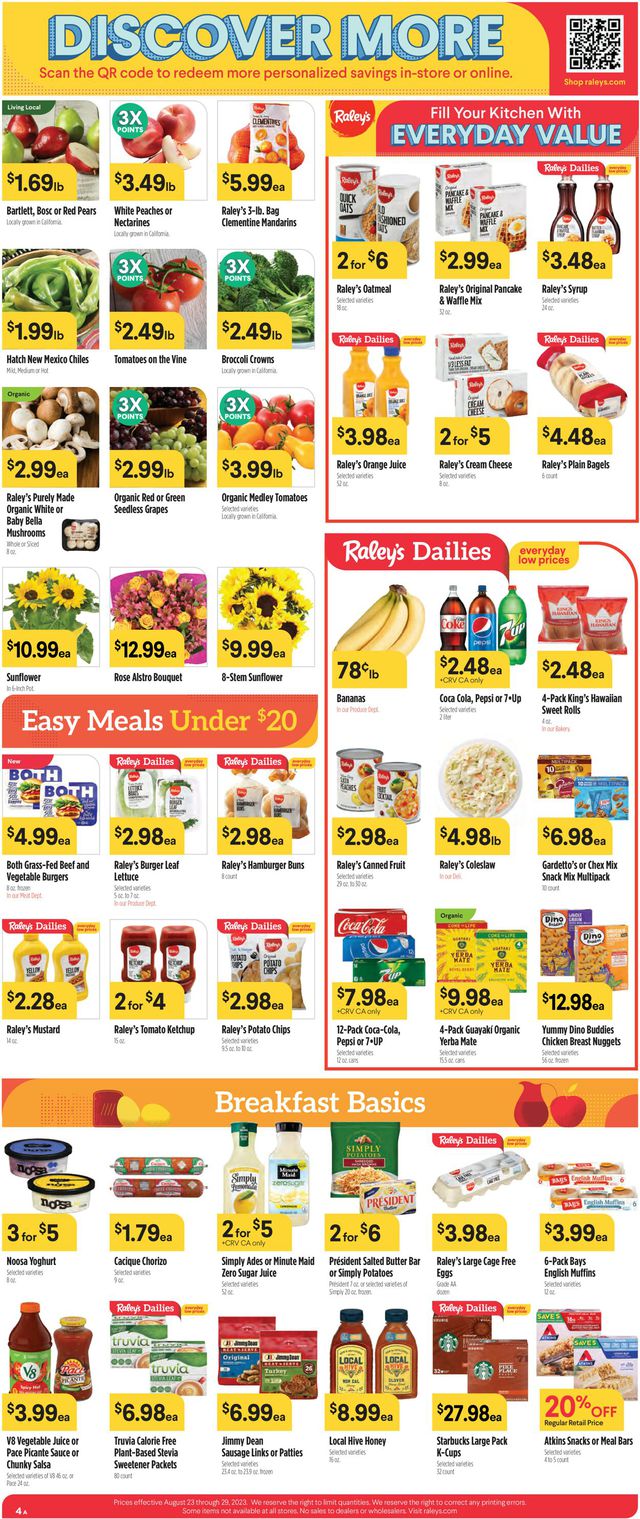 Raley's Ad from 08/23/2023