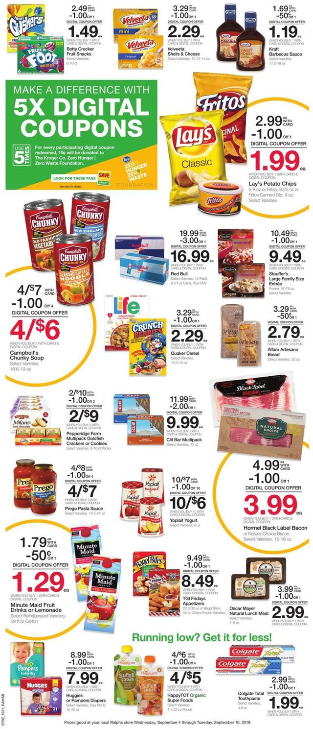 Ralphs Ad from 09/04/2019