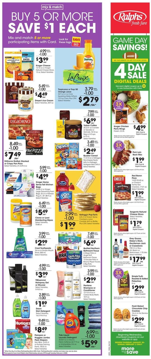 Ralphs Ad from 01/29/2020