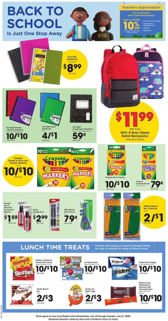 Ralphs Ad from 07/15/2020