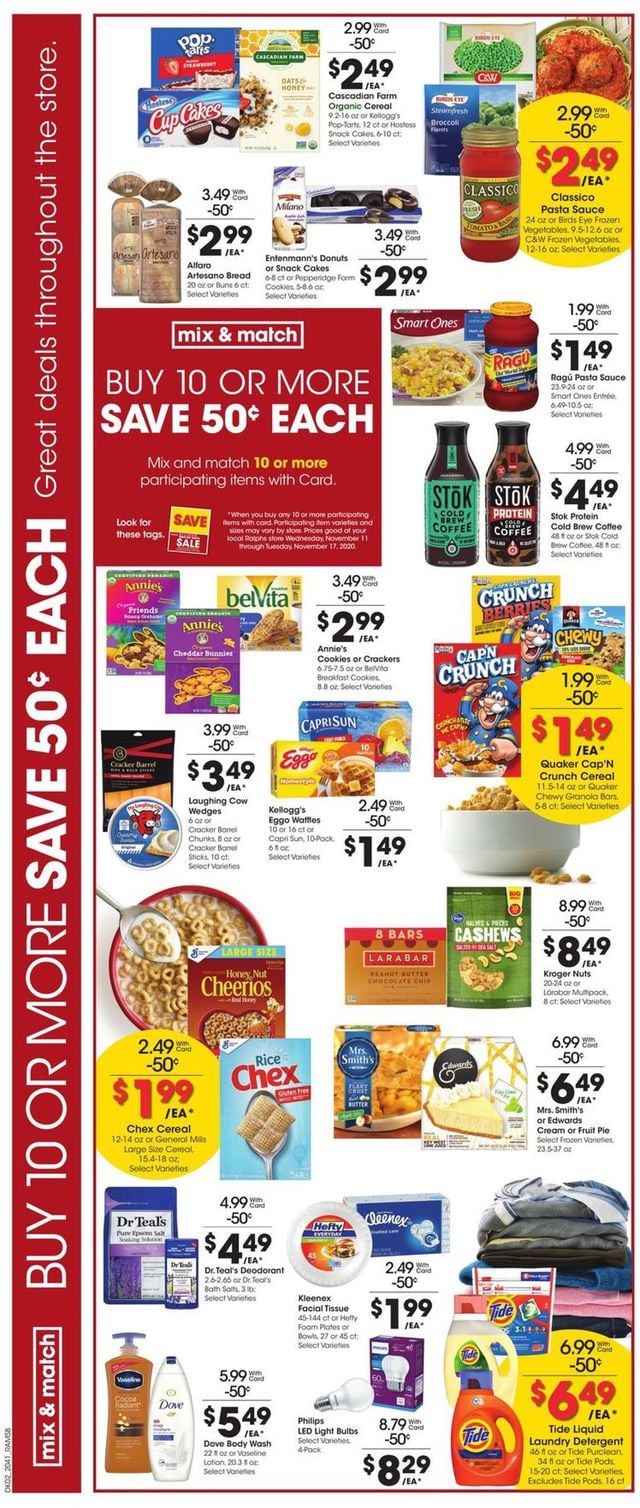 Ralphs Ad from 11/11/2020
