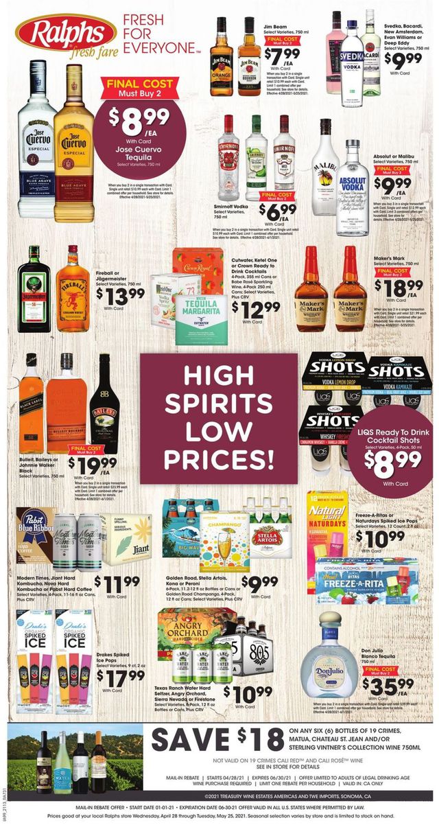 Ralphs Ad from 04/28/2021