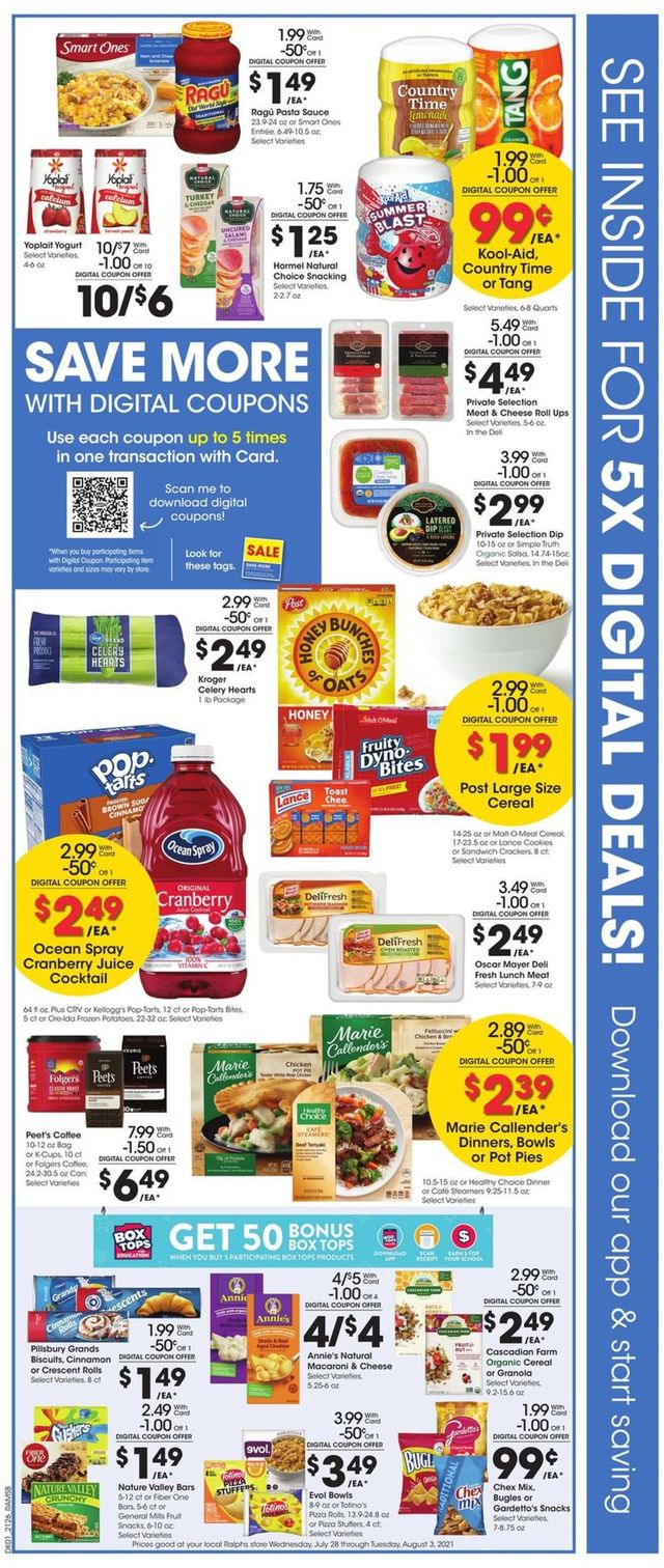 Ralphs Ad from 07/28/2021