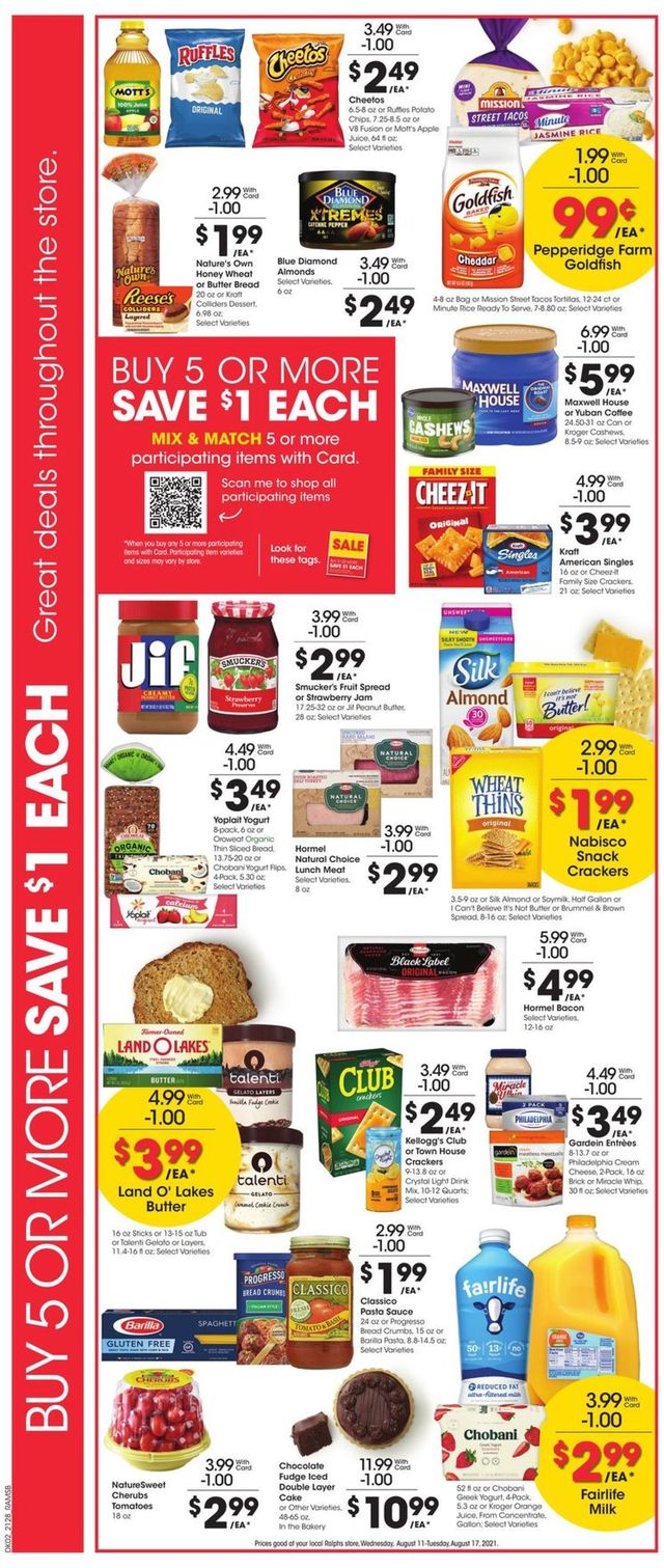 Ralphs Ad from 08/11/2021