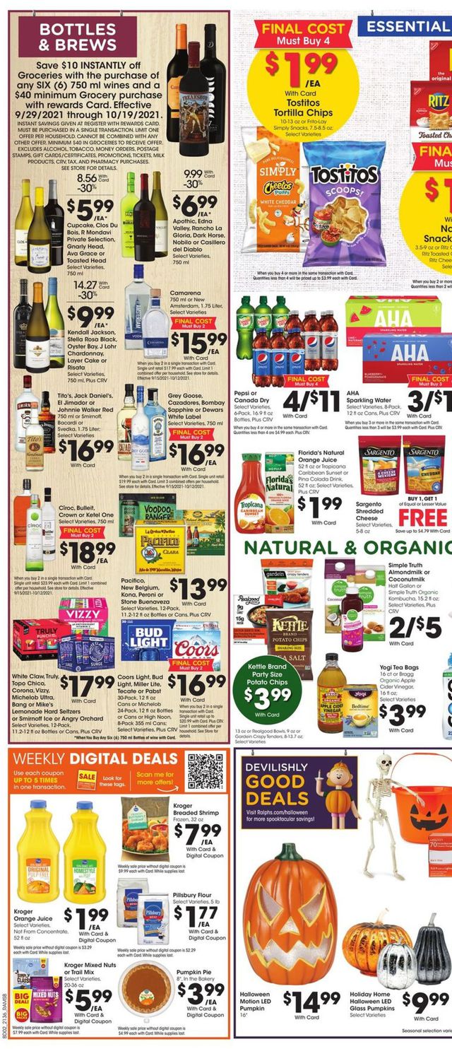 Ralphs Ad from 10/06/2021