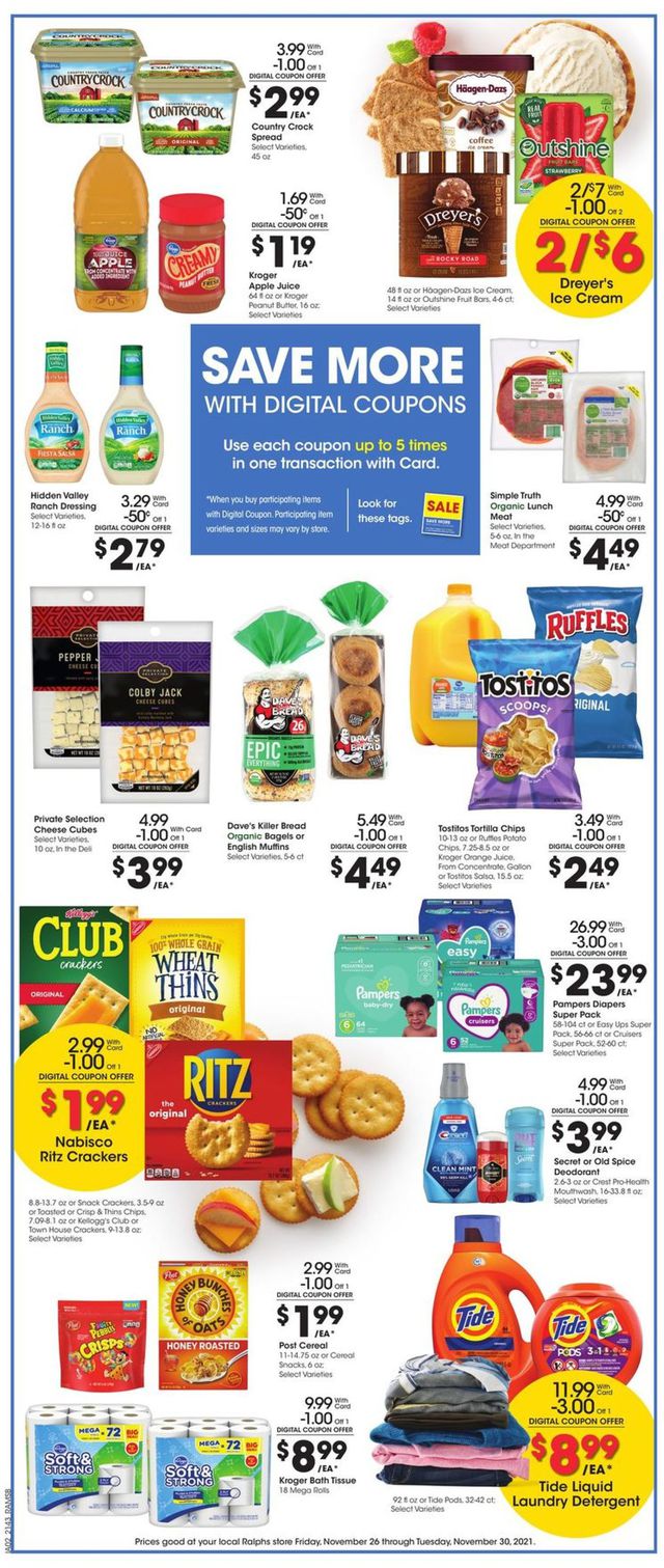 Ralphs Ad from 11/26/2021