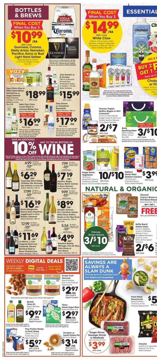 Ralphs Ad from 03/09/2022