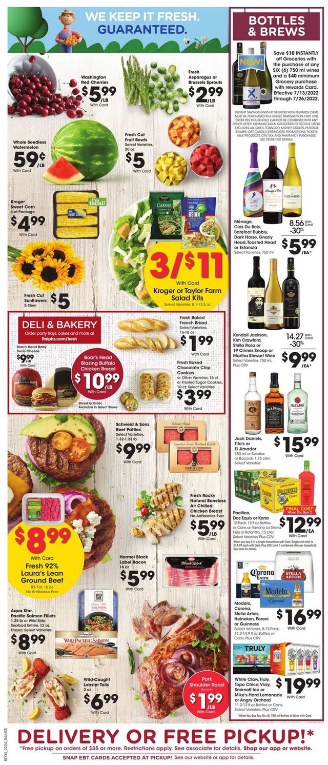 Ralphs Ad from 07/13/2022