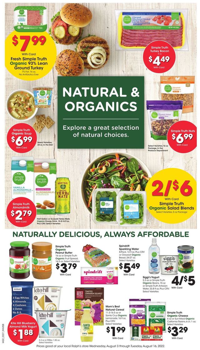 Ralphs Ad from 08/03/2022