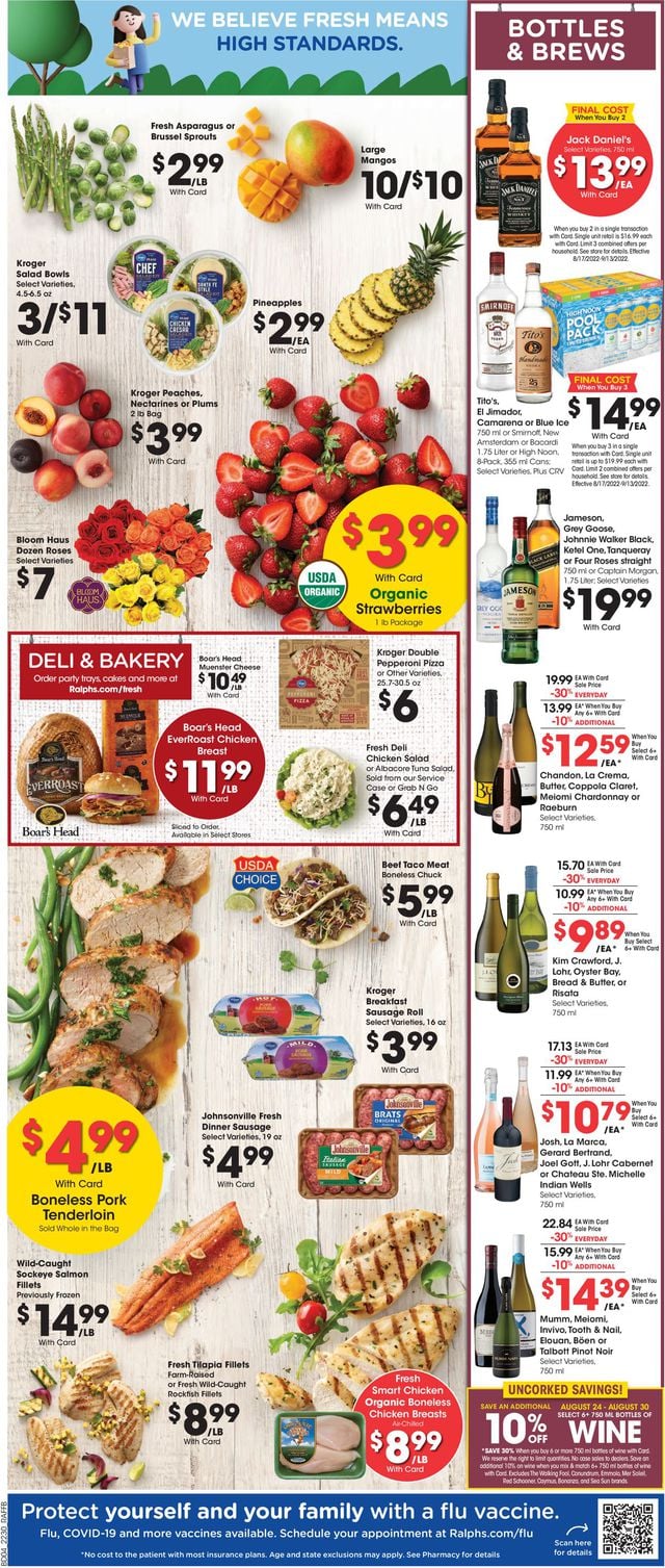Ralphs Ad from 08/24/2022