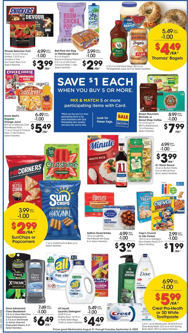 Ralphs Ad from 08/31/2022