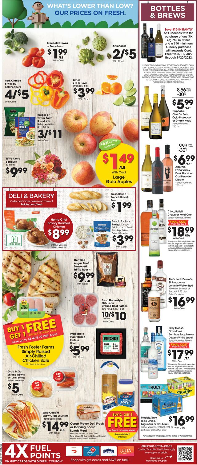 Ralphs Ad from 09/14/2022