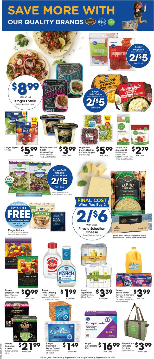 Ralphs Ad from 09/14/2022