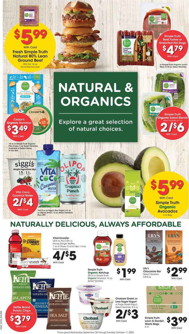 Ralphs Ad from 09/28/2022