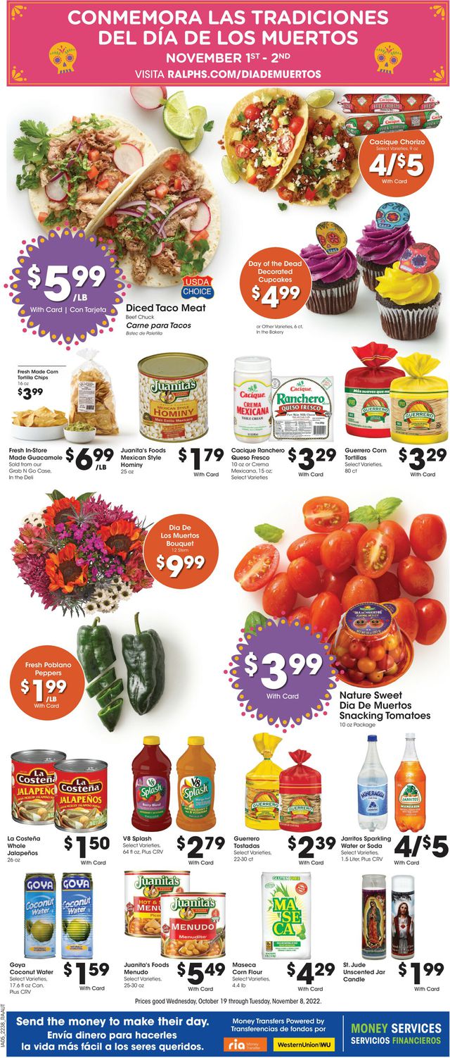 Ralphs Ad from 10/19/2022