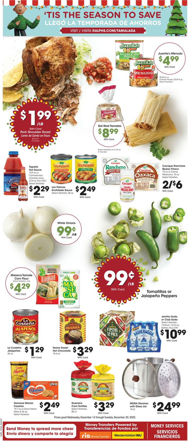 Ralphs Ad from 12/14/2022