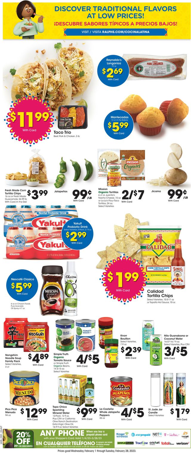 Ralphs Ad from 02/08/2023