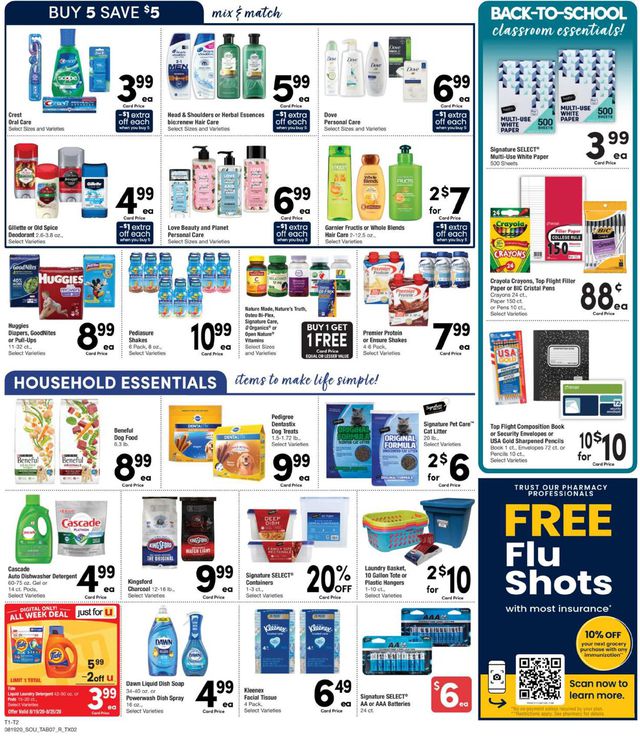 Randalls Ad from 08/19/2020