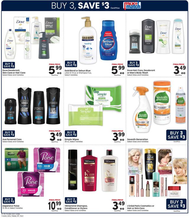 Randalls Ad from 11/04/2020