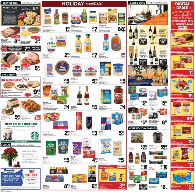 Randalls Ad from 12/16/2020