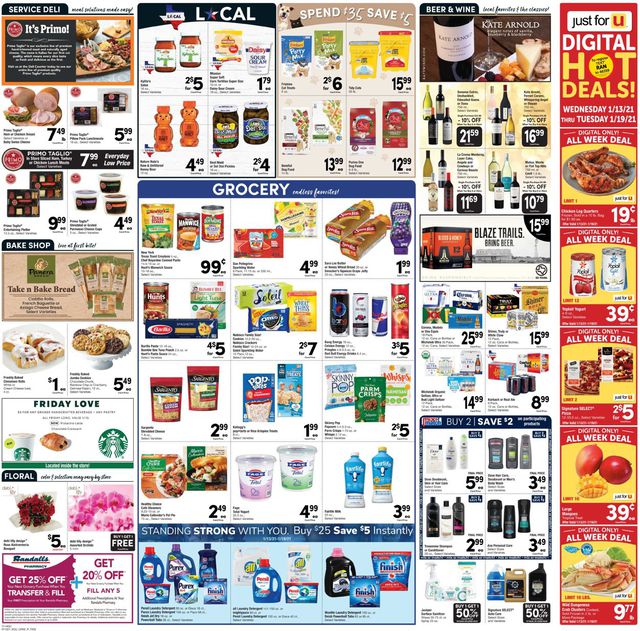 Randalls Ad from 01/13/2021