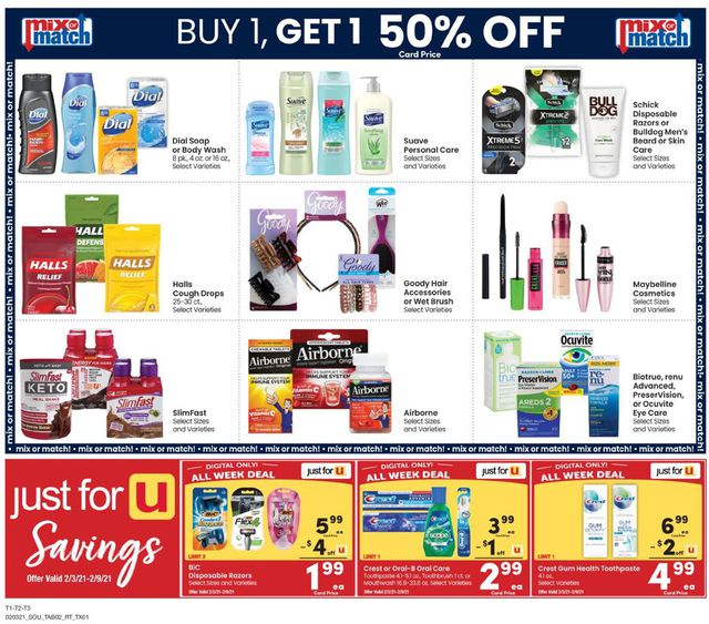 Randalls Ad from 02/03/2021