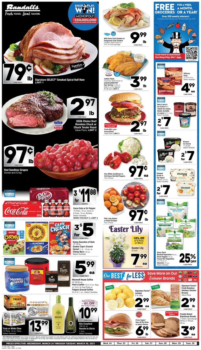 Randalls Ad from 03/24/2021