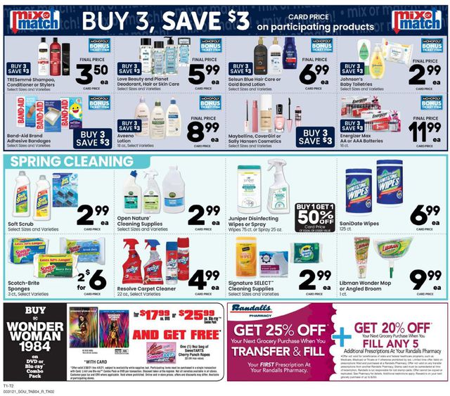 Randalls Ad from 03/31/2021