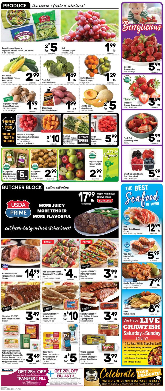 Randalls Ad from 05/05/2021