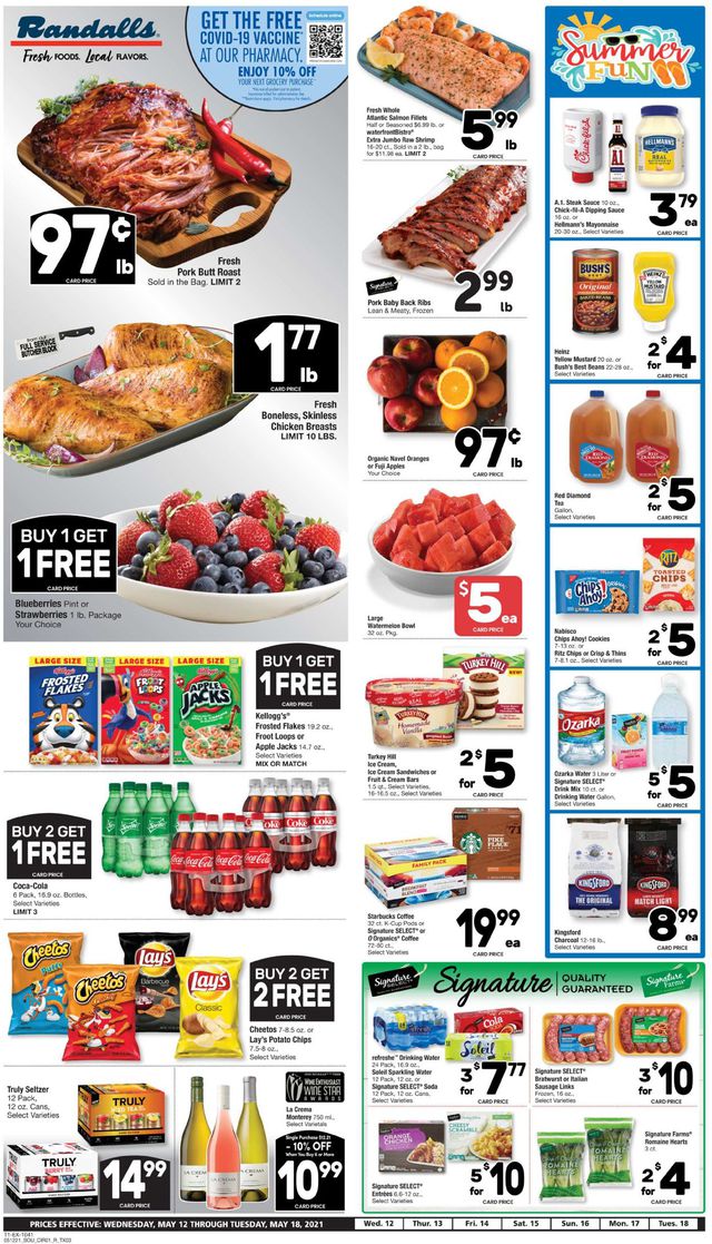 Randalls Ad from 05/12/2021