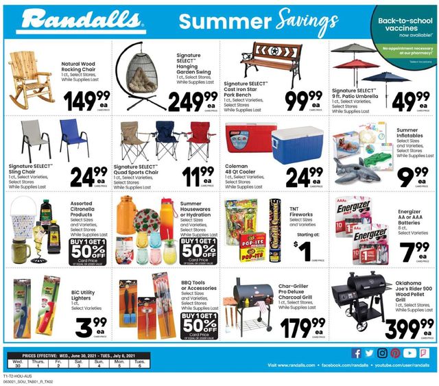Randalls Ad from 06/30/2021