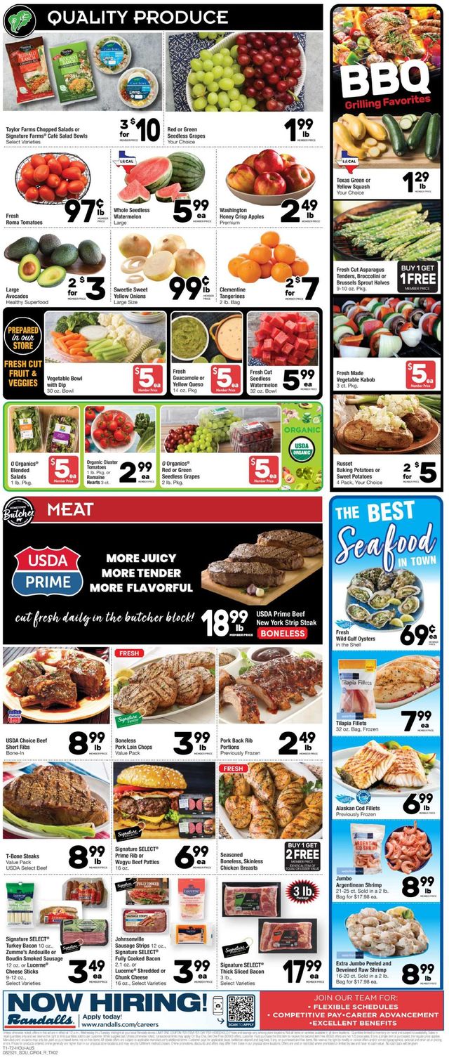 Randalls Ad from 08/25/2021