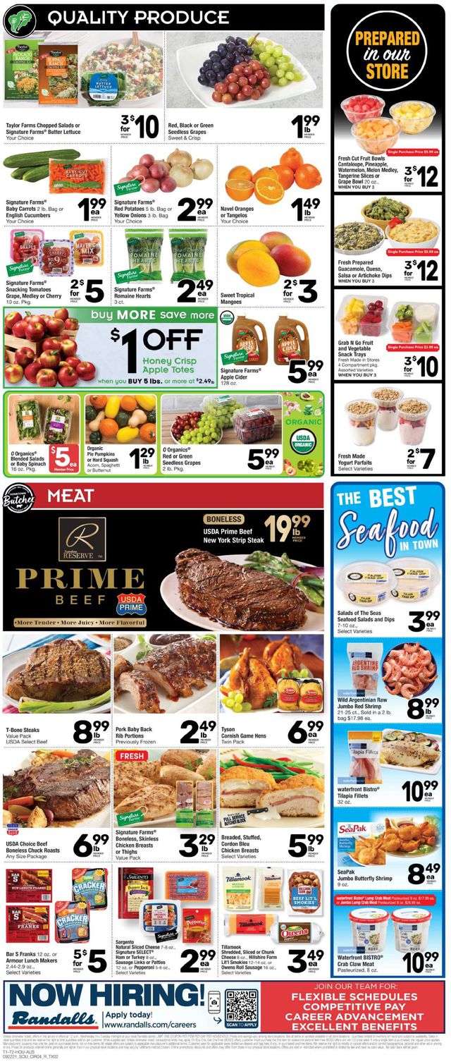 Randalls Ad from 09/22/2021