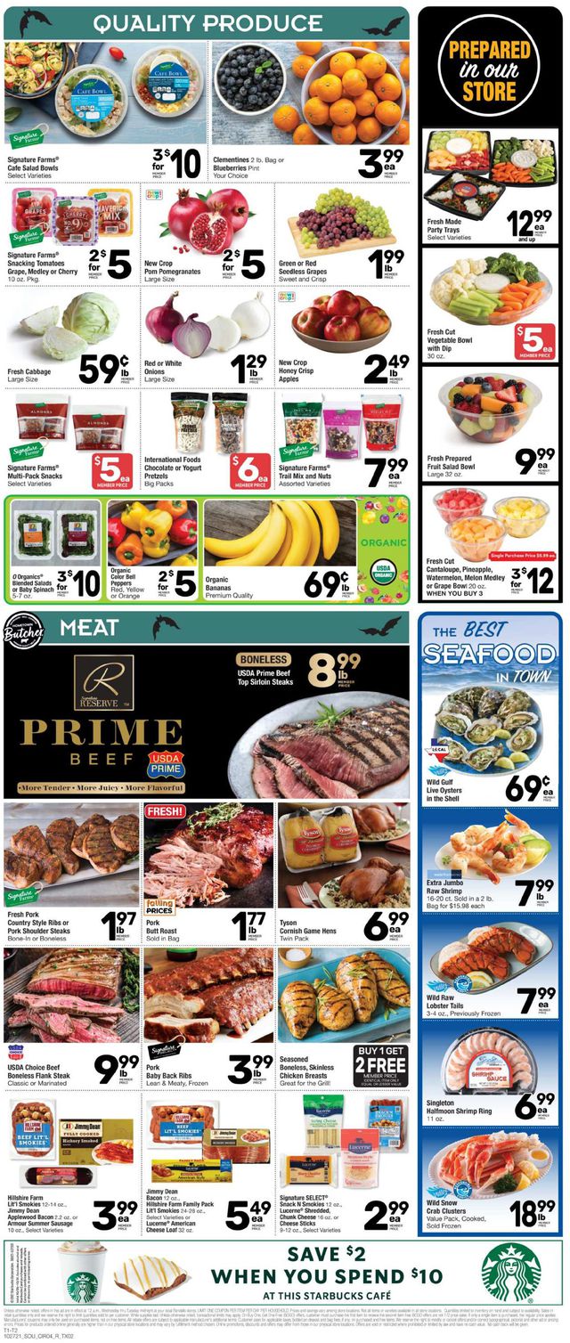 Randalls Ad from 10/27/2021