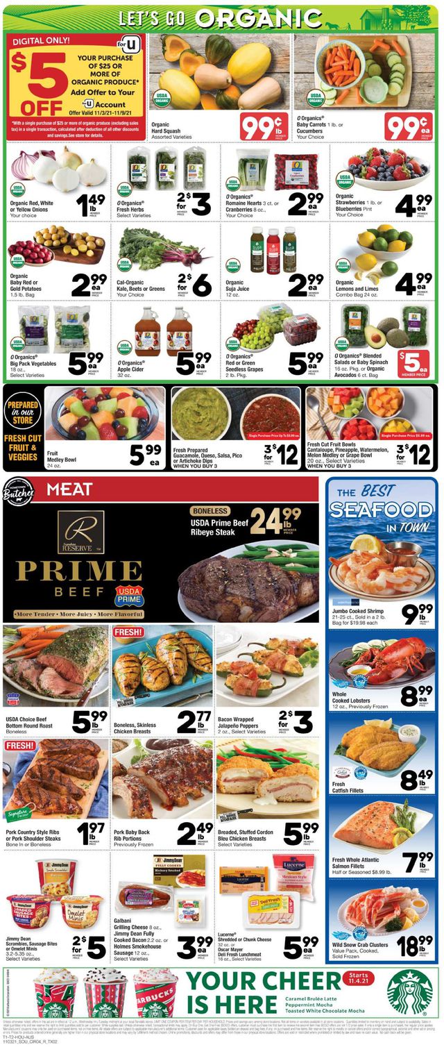 Randalls Ad from 11/03/2021