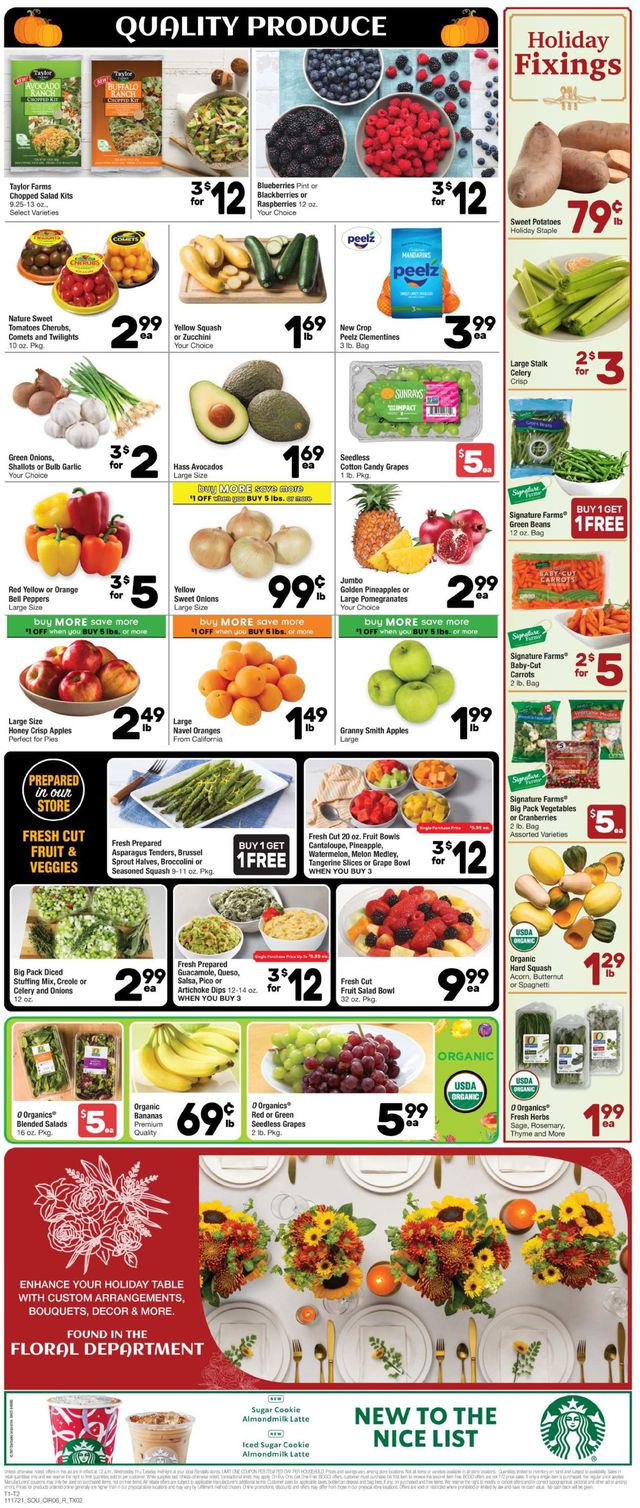 Randalls Ad from 11/17/2021