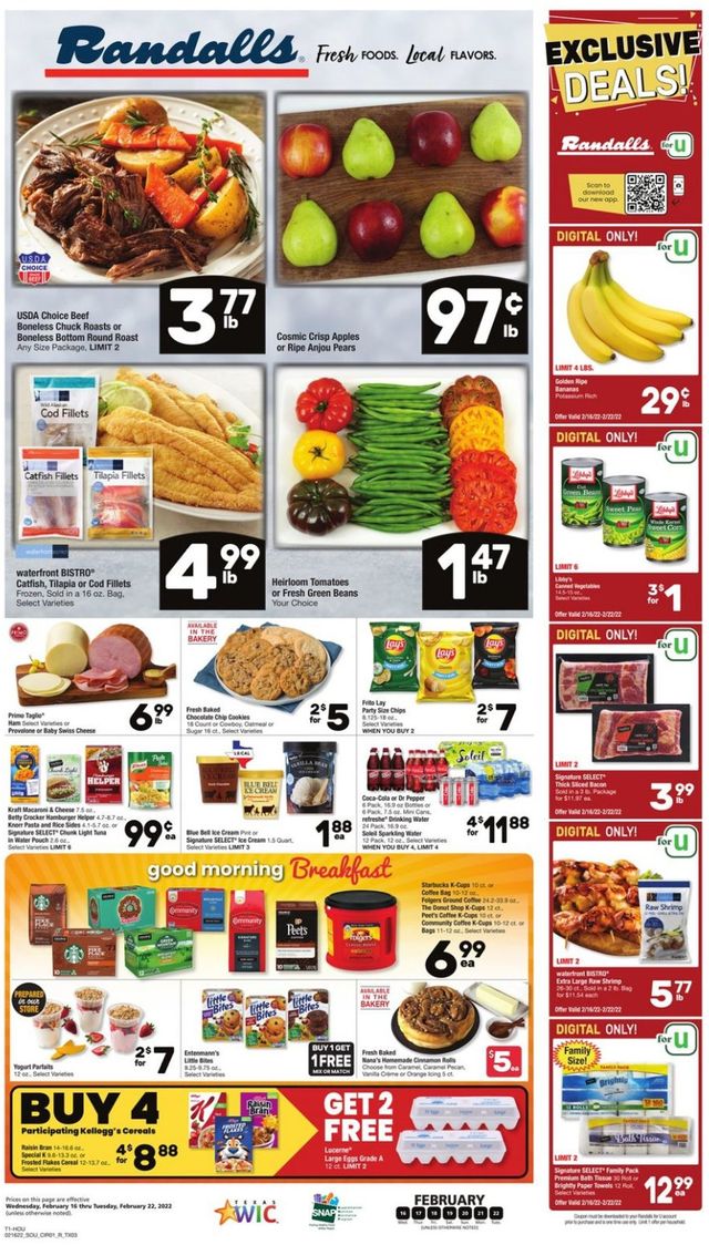 Randalls Ad from 02/16/2022