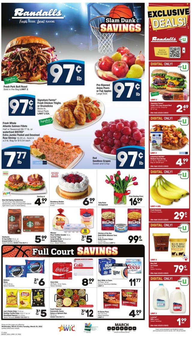 Randalls Ad from 03/23/2022