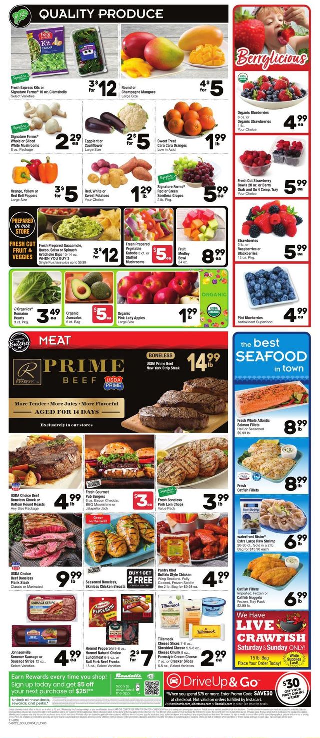 Randalls Ad from 04/20/2022